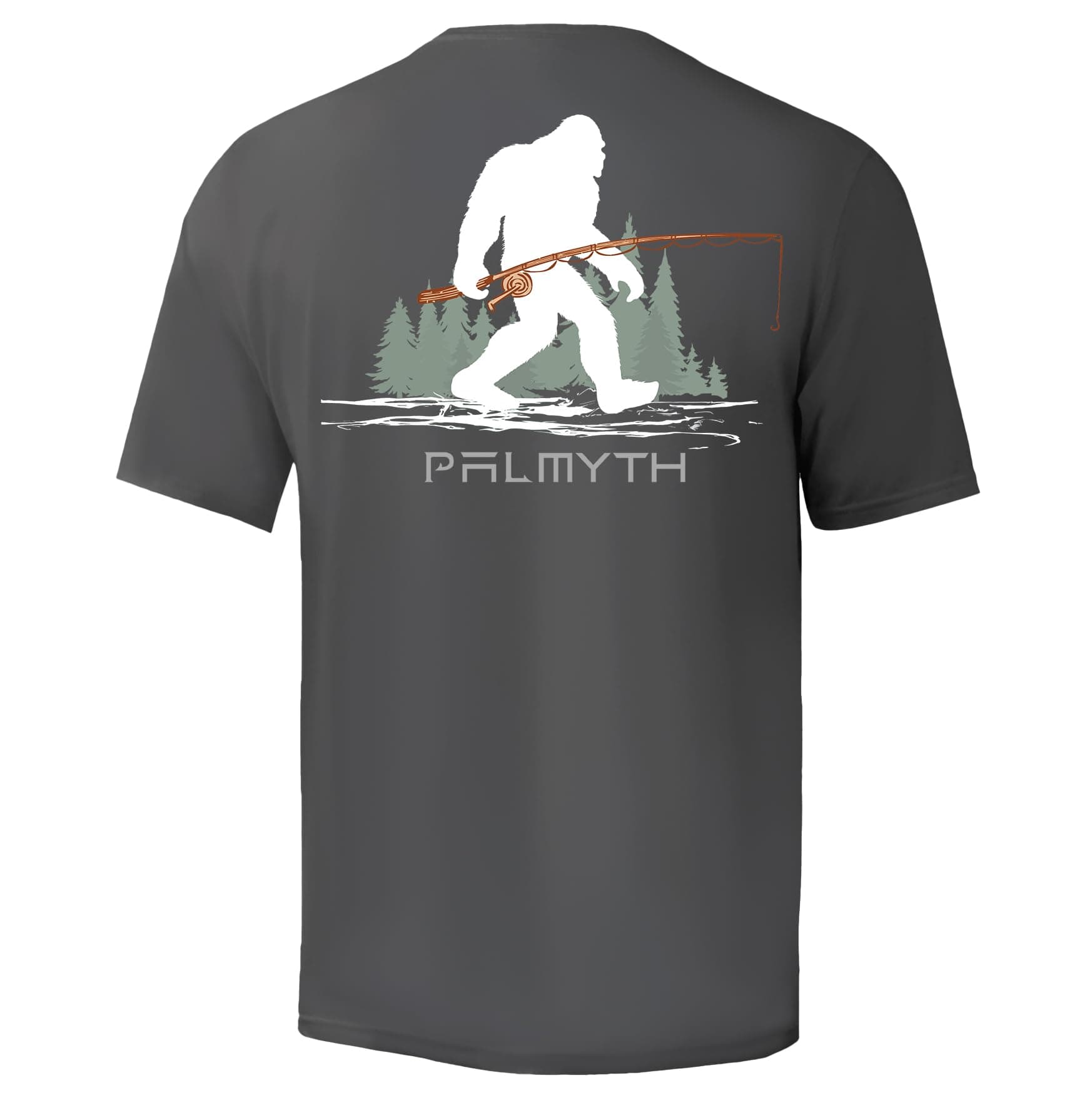 Palmyth Men's Fishing Shirt Short Sleeve Sun Protection UV UPF 50+ SPF Versatile Summer Outfit