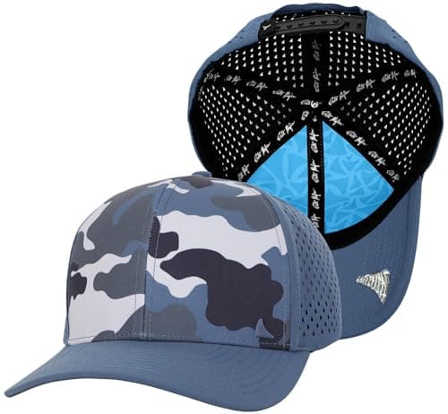 Salt Mafia Waterproof Hats for Men - 6 Panel Hat Curve Brim Snap Back Hat — The Wave