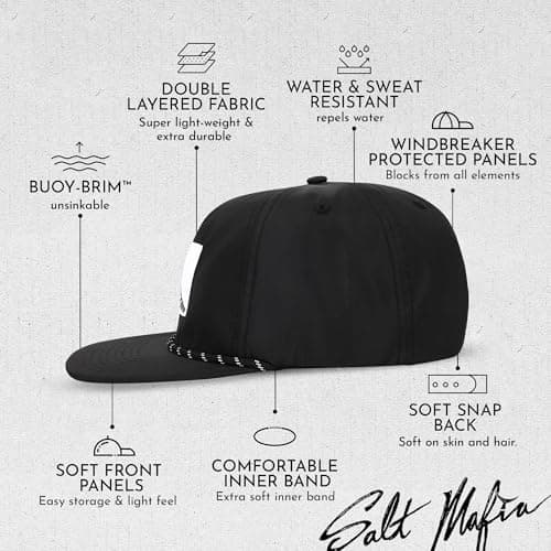 Salt Mafia Waterproof Hats for Men
| Salt Mafia Poly-Flat Brim Surfer Hat for Men
| Salt Mafia Waterproof Poly-Flat Bri