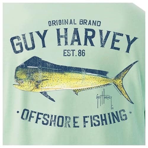 Guy Harvey Men’s Short Sleeve Cotton Graphic T-shirt + Bestseller + Casual Wear + Lightweight + Breathable + Multiple Co