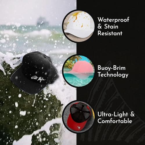 Salt Mafia Men's Waterproof Snap Back Curved Brim Surfer Hat
| Salt Mafia Men's Waterproof Hats for Surfers
| Salt Mafi