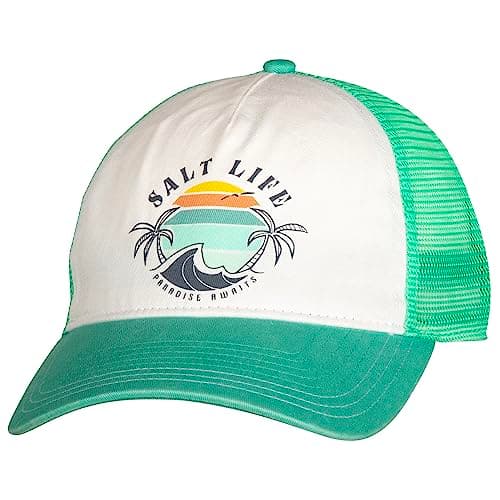 Salt Life Women's Summer Hat UV Protection Lightweight Breathable Beach Hat — Aqua