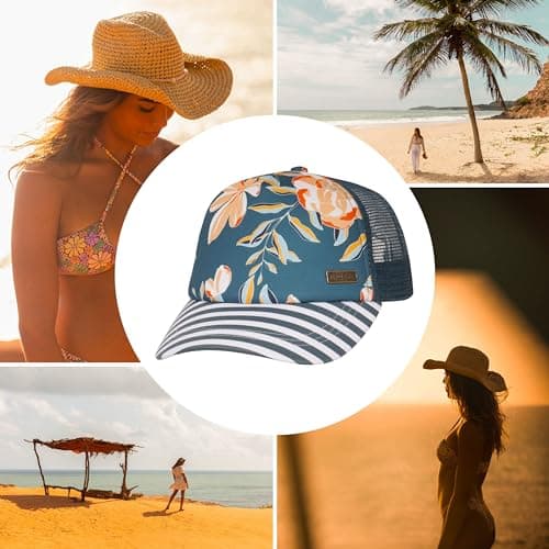 Roxy Women's WaterComeDown Trucker Hat Lightweight Breathable Summer Sun Protection Hat
Roxy Women's Water Come Down Tru