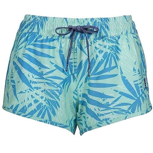 Salt Life Women's Jungle Vibes Boardshorts + Trendy + Beachgoers + Summer Beach + Comfortable Fit + 32"x30" + Versatile — Azure