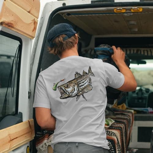 Palmyth Men's Short Sleeve Sun Protection UPF 50+ Fishing Shirt SPF T-Shirt
| Palmyth Men's Fishing Shirt Short Sleeve