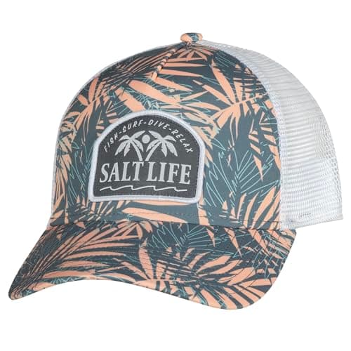 Salt Life Women's Jungle Vibes Hat + Summer Cooling + Wide Brim + Beach Vacation + UPF 50+ Protection + Straw Material +