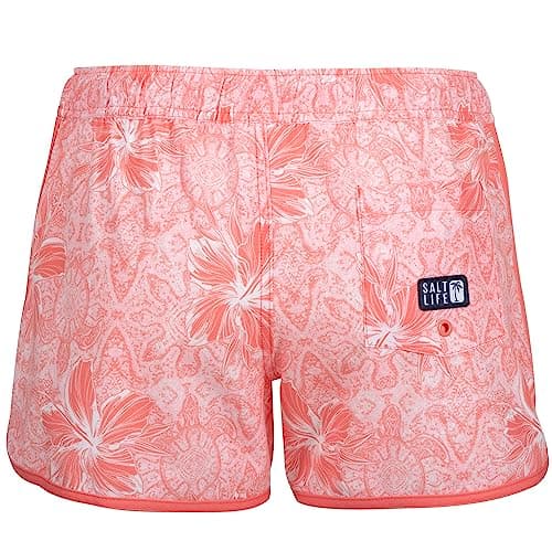 Salt Life Men's Turtle Pattern Shorts for Beach Summer الماضي