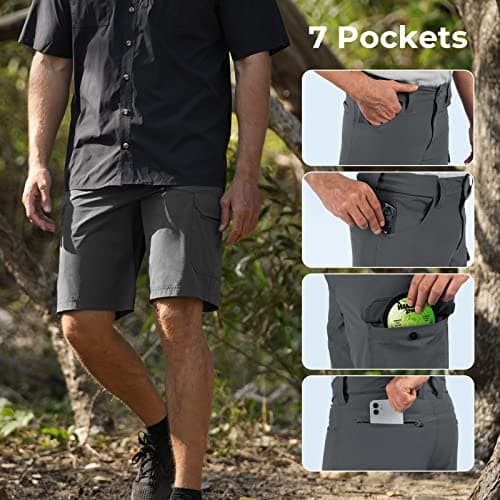KastKing Men's Quick Dry Hiking Shorts UPF 50+ Comfortable 7 Pockets 10.5" Inseam  
KastKing Men's Quick Dry Fishing Sho