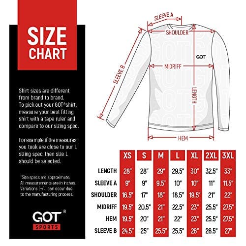 GOT Sports UPF 50+ Lightweight Fishing T Shirts for Men and Women - UV Sun Protection Long Sleeve