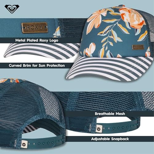 Roxy Women's WaterComeDown Trucker Hat Lightweight Breathable Summer Sun Protection Hat
Roxy Women's Water Come Down Tru