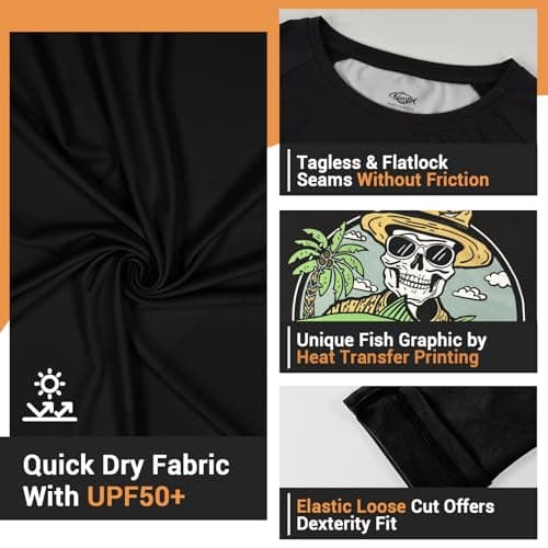 Palmyth Fishing Shirts for Men Long Sleeve UPF 50+ Sun Protection Tee
Palmyth Fishing Shirts for Men Sun Protection Sun