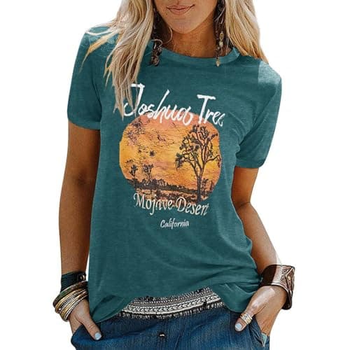 Binshre Women's Beach Shirts Hawaiian Graphic Tees for Summer Vacation
| Binshre Vintage Tshirts for Women Yellow Graph — 4-spearmint Viridis