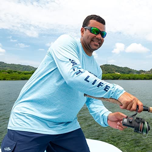 Salt Life Men's Marlin Sinker SLX Long Sleeve Classic Fit Pocket Shirt tactical fishing shirt for men