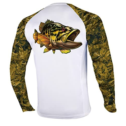 Palmyth Men's Long Sleeve Fishing Shirt Sun Protection UV UPF 50+ T-Shirt
| Palmyth Men's Long Sleeve Sun Protection UV — Smallmouth Bass