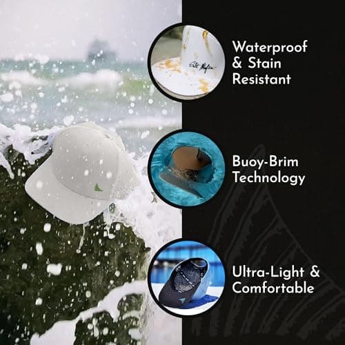 Salt Mafia Men's Waterproof 7 Panel Flat Brim Surfer Hat
| Salt Mafia Men's Waterproof Hats for Surfing and Outdoor Act