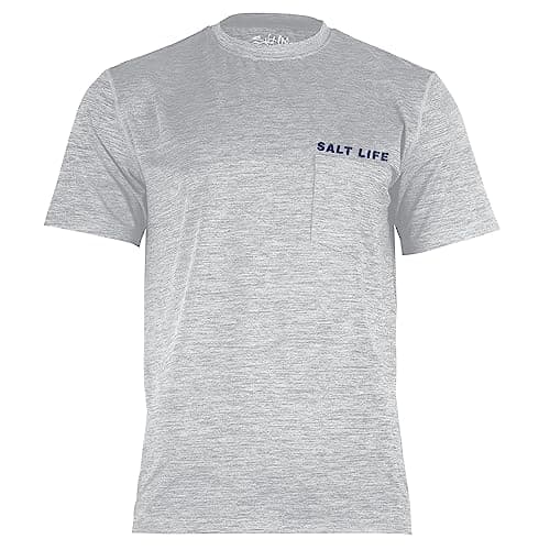 Salt Life Men's Performance Short Sleeve Pocket Tee for Active Wear and Everyday Use