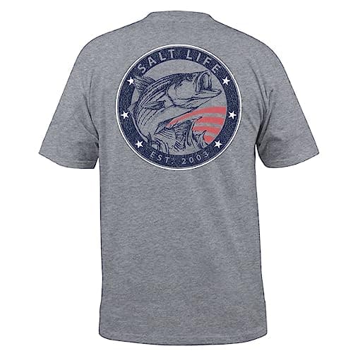 Salt Life Men's Fashionable Short Sleeve Tee For Summer Outdoor Activities Comfortable And Stylish