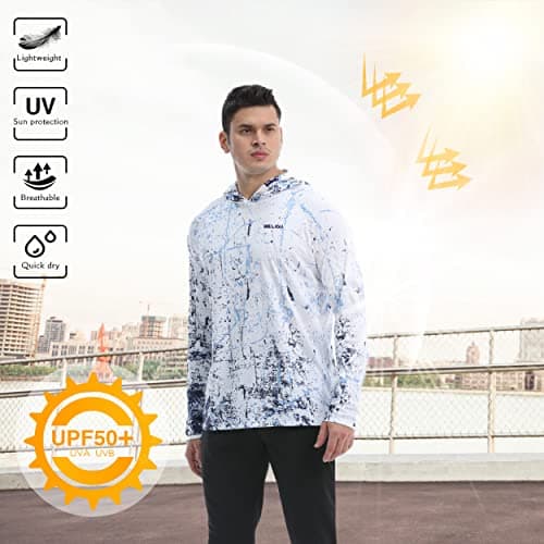 UPF 50+ Sun Protection Men's Hoodie Shirt for Fishing and Hiking
| Lightweight UPF 50+ Men's Hoodie Shirt for UV Protec