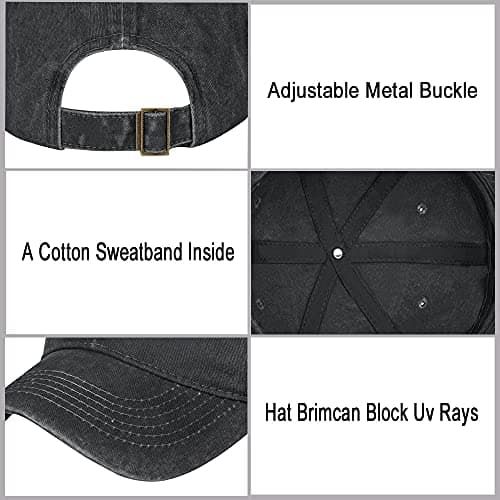 HHNLB Beach Life Hat for Men Women: Beach Hat with Adjustable Fit, Vintage Embroidered Baseball Cap, Distressed Washed S
