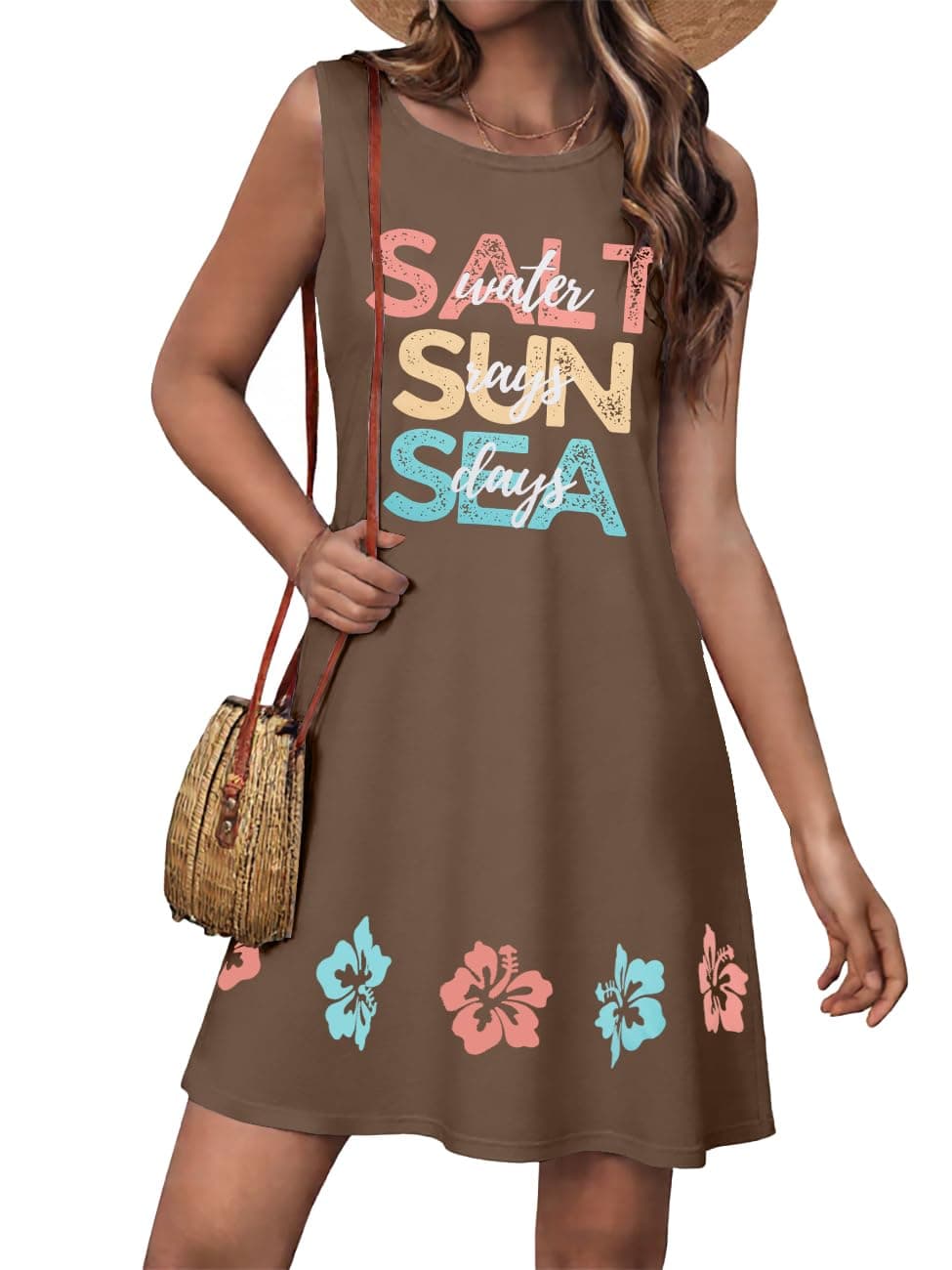 UNIQUEONE Women's Hawaiian Sea Shell Sleeveless Shirt for Summer Beach Sundresses
| UNIQUEONE Women's Loose Tank Hawaii