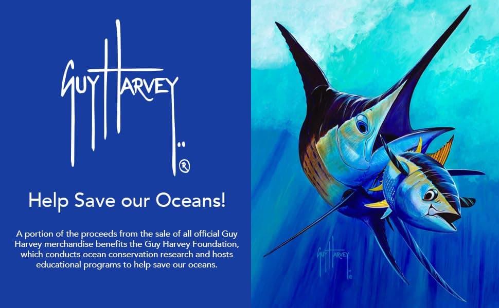 Guy Harvey Men’s Short Sleeve Cotton Graphic T-shirt + Bestseller + Casual Wear + Lightweight + Breathable + Multiple Co