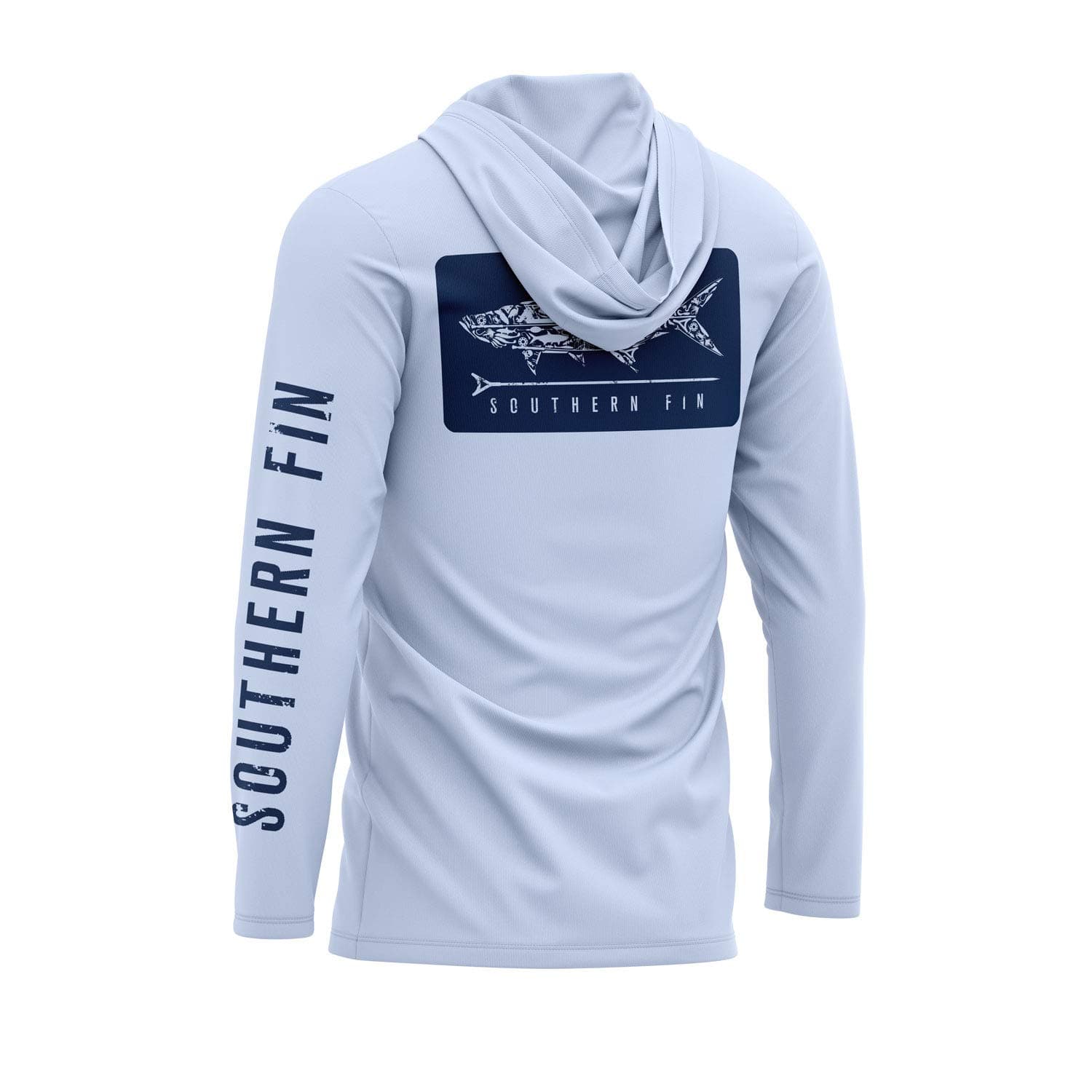 Southern Fin Apparel Performance Fishing Hoodie Shirt for Men and Women UPF UV 50+ Lightweight With Hood