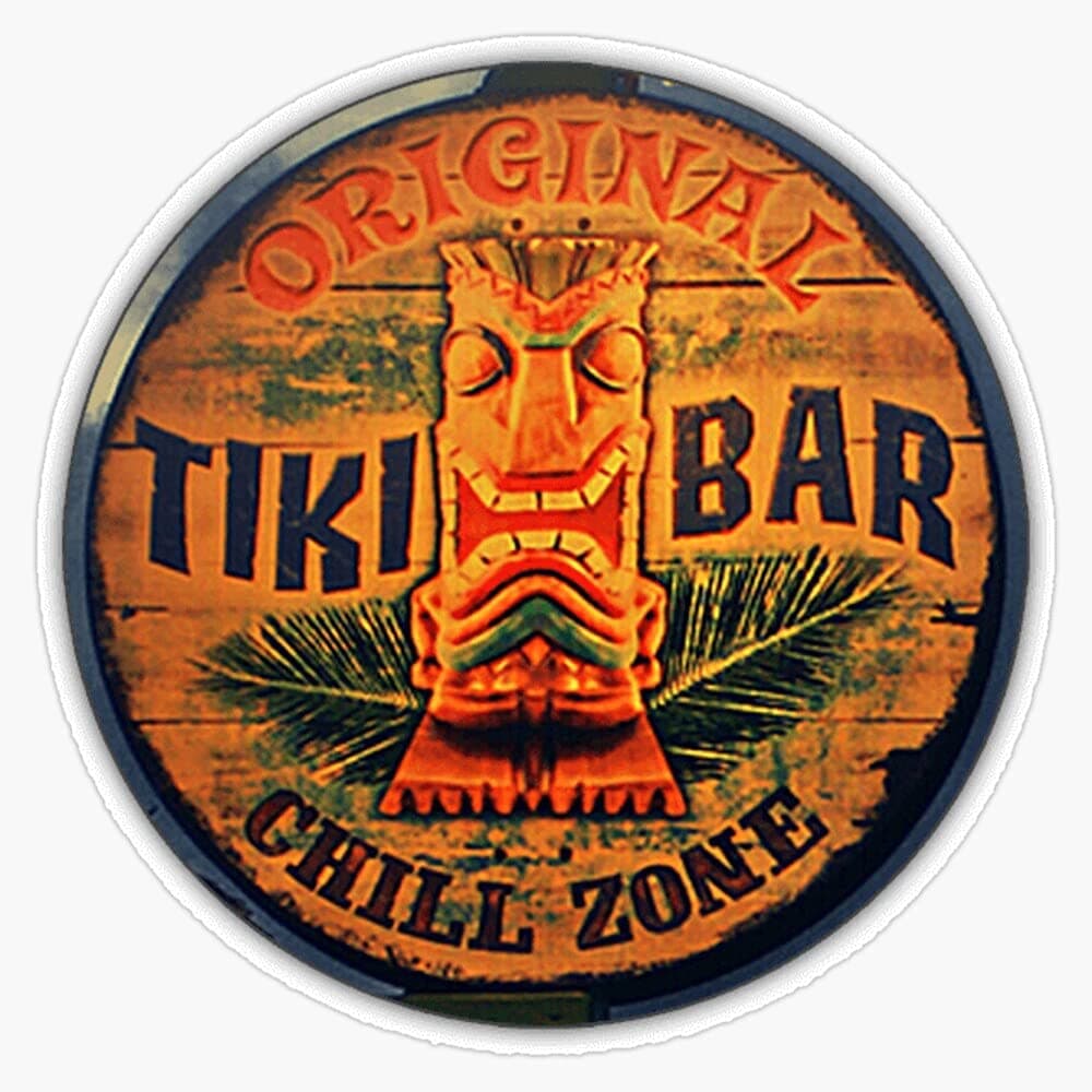 Tiki Bar Waterproof Laptop Window Decal for Outdoor Use
| Waterproof Tiki Bar Sticker for Laptop Bumper Protection
| Ou