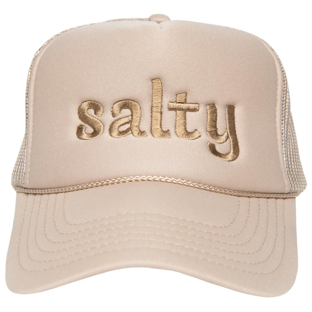 Katydid Salty Foam Trucker Hat for Women - Adjustable Fit - Mesh Ventilation - Fully Embroidered Design
