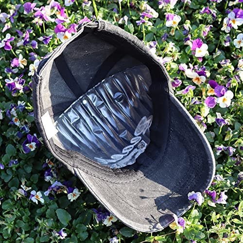 HHNLB Beach Life Hat for Men Women: Beach Hat with Adjustable Fit, Vintage Embroidered Baseball Cap, Distressed Washed S