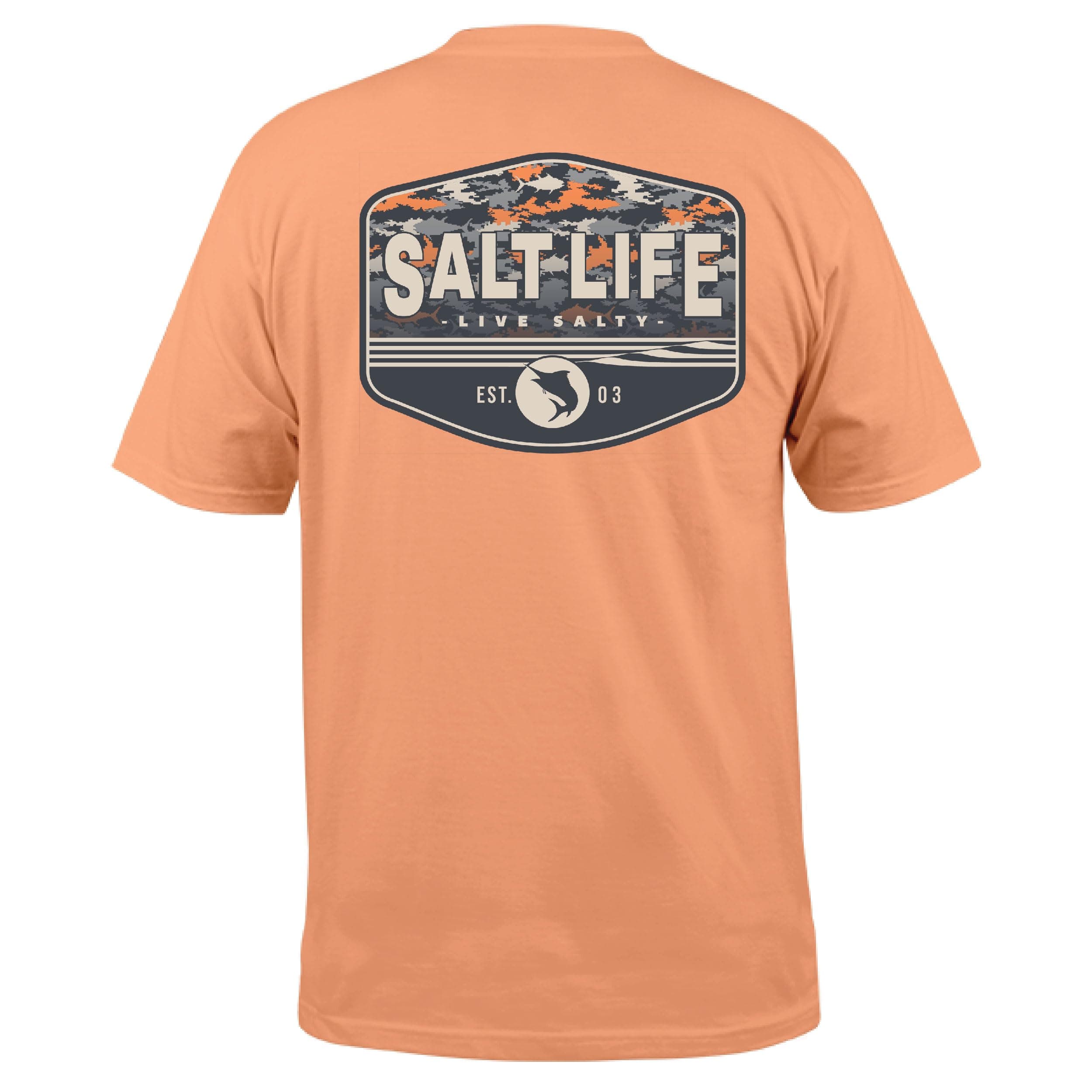 Salt Life Men's Fashionable Aquatic Journey Fade Short Sleeve Tee for Summer Wear
Salt Life Men's Comfortable Aquatic Jo