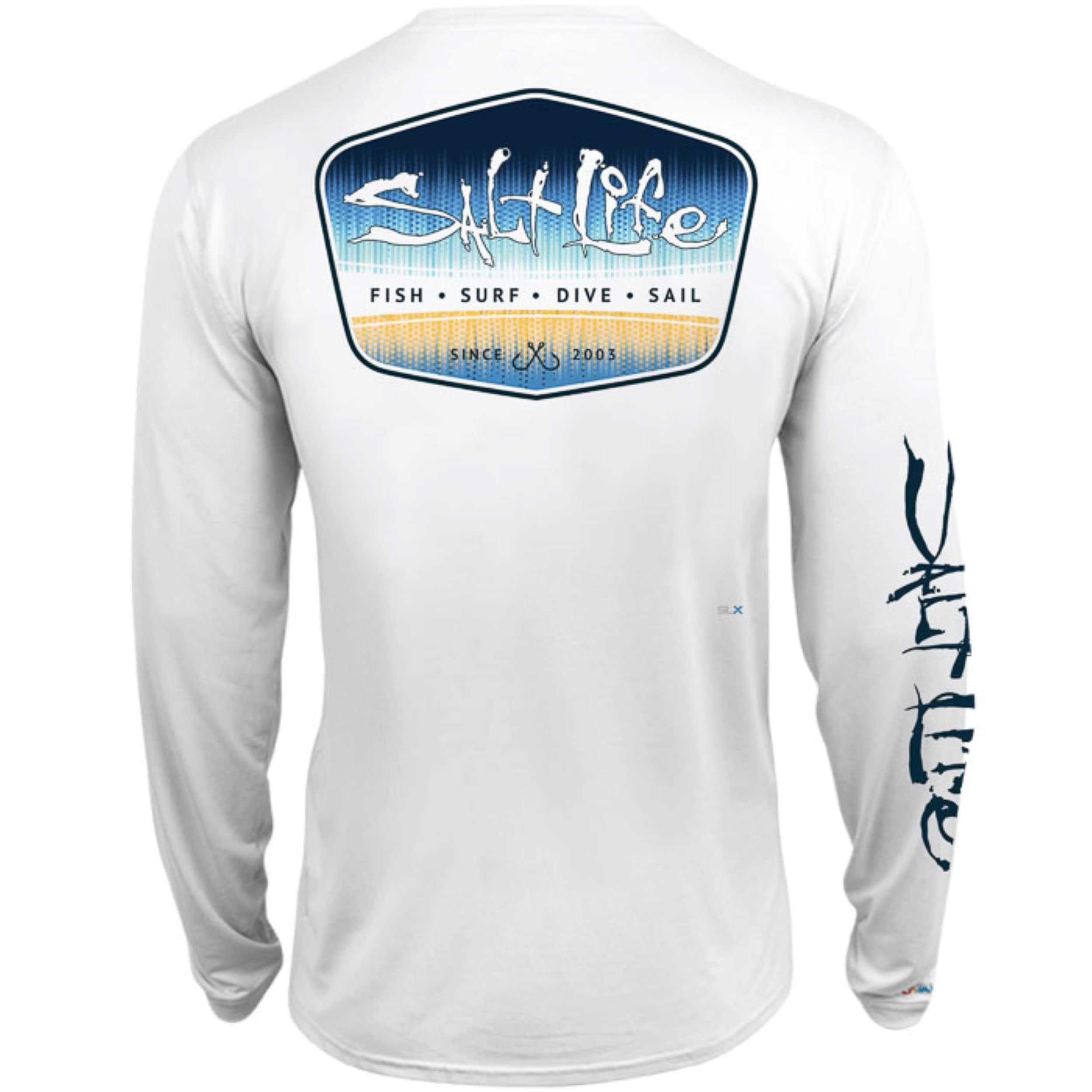Salt Life Men's Standard Tuna Brigade Long Sleeve Performance Shirt for Outdoor Activities with Moisture Wicking Technol