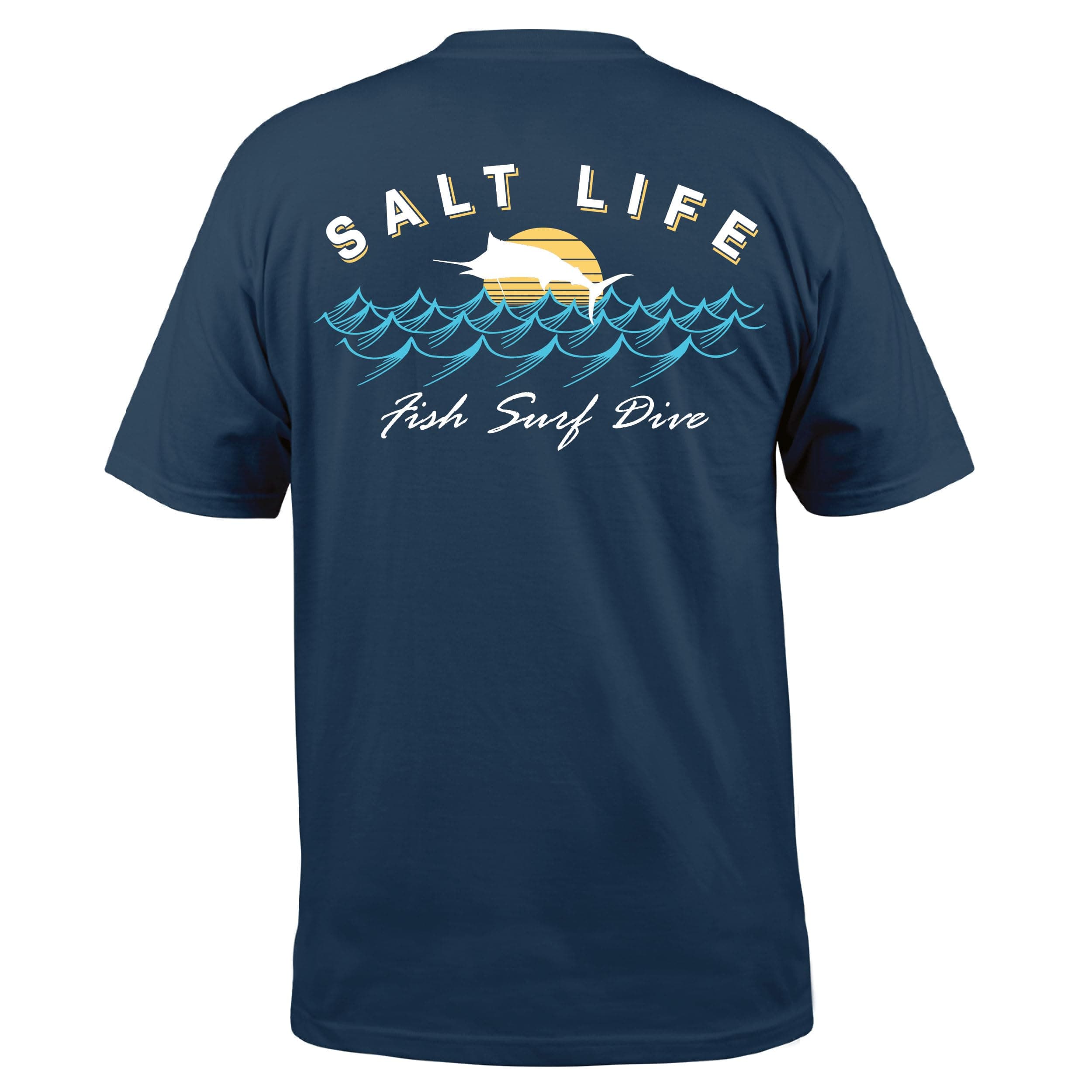 Salt Life Men's Comfortable Sunset Jumpers Short Sleeve Tee for Casual Summer Wear