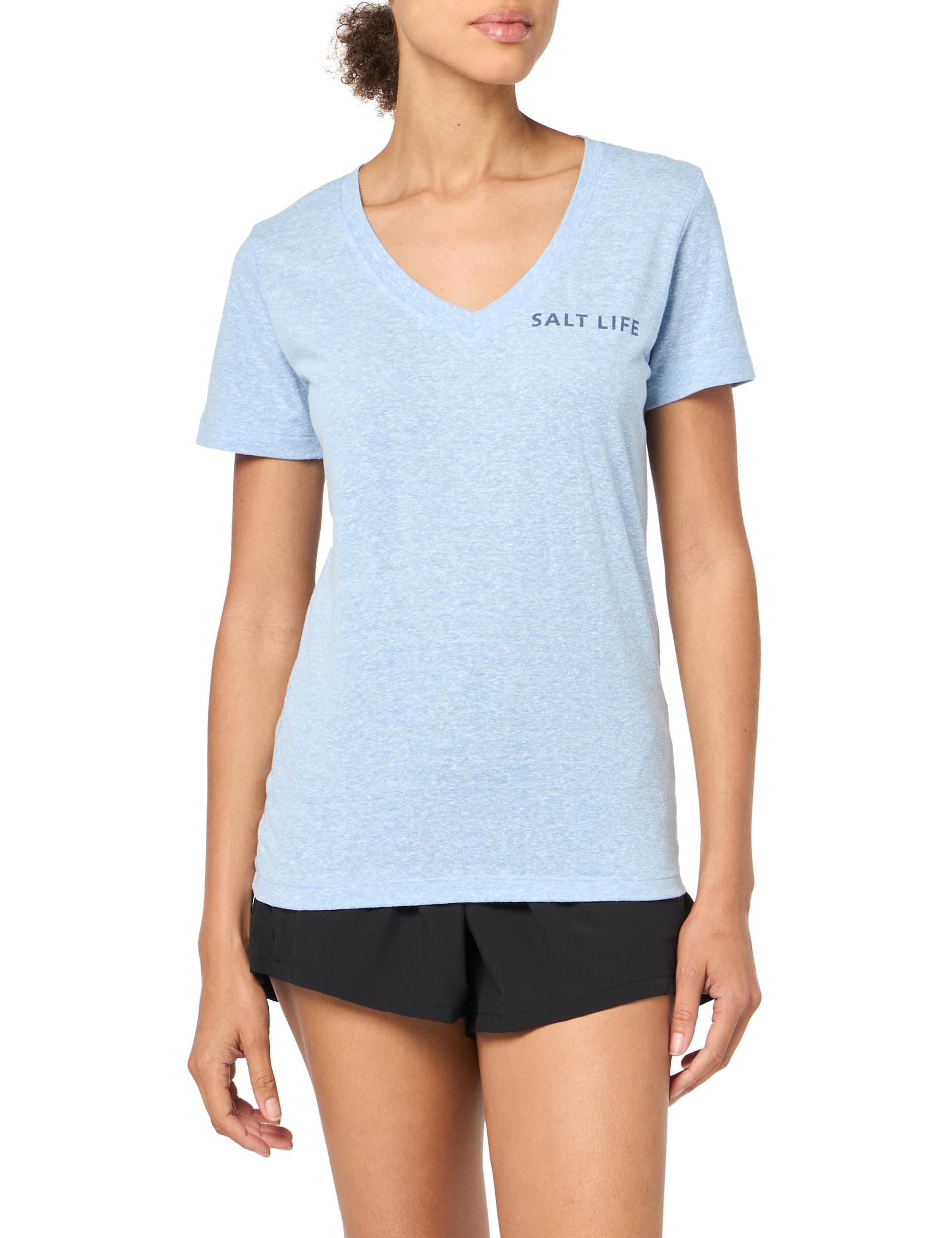 Salt Life Women's Comfortable and Stylish Sunrays and Fish Tails Tri-Blend V-Neck Tee
| Salt Life Women's Versatile Sun
