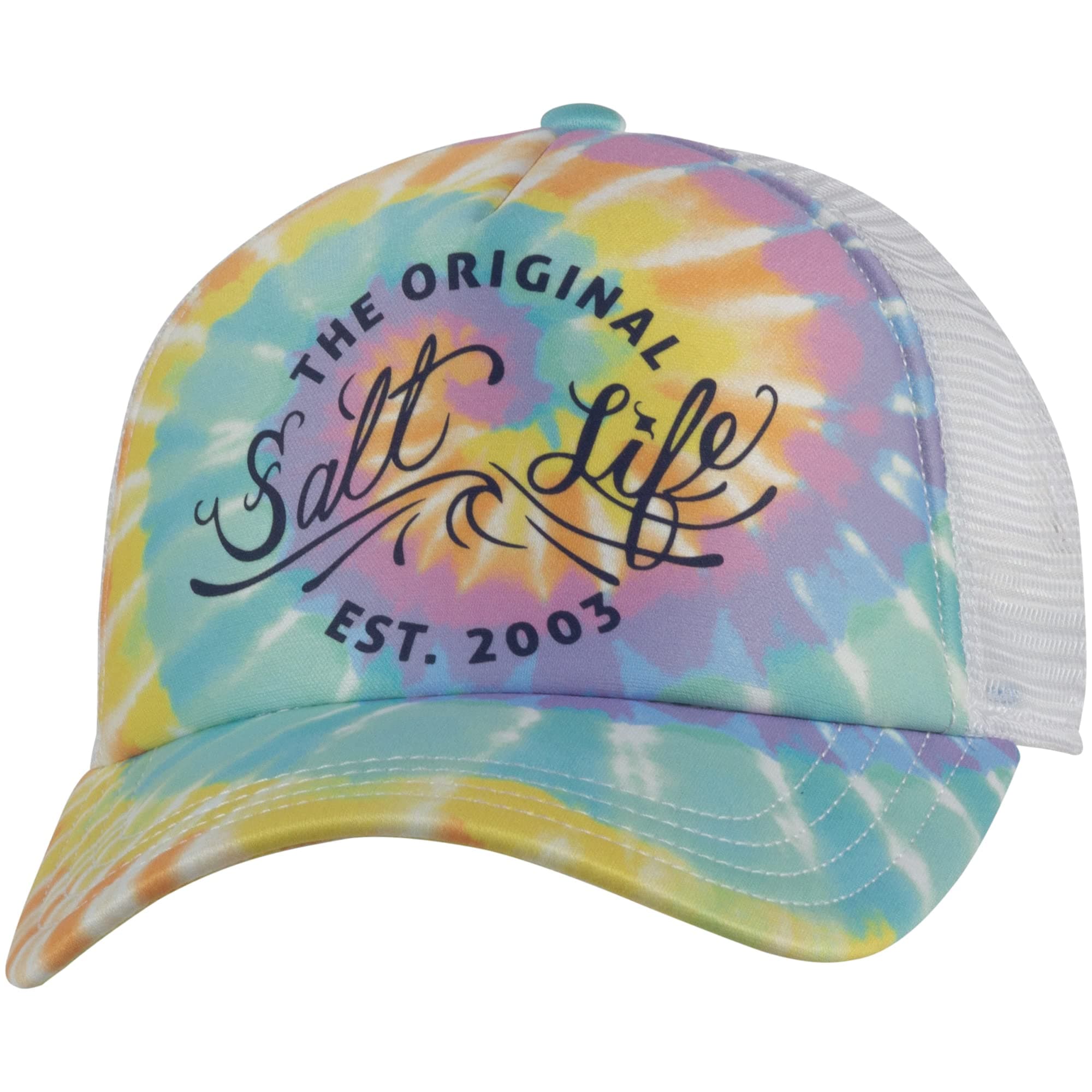 Salt Life Trippy Life Trucker Mesh Hat for Men and Women, Summer Outdoor Hat, Breathable Mesh Design, Adjustable Fit
|