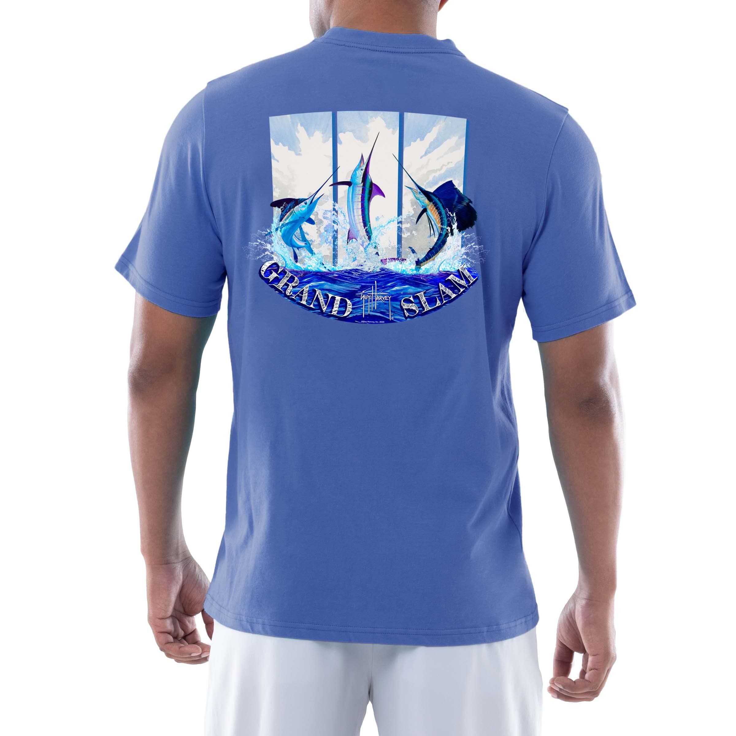 Guy Harvey Men’s Threadcycled Short Sleeve T-Shirt for Outdoor Adventuresfeatures UV protection, substantial comfort, an