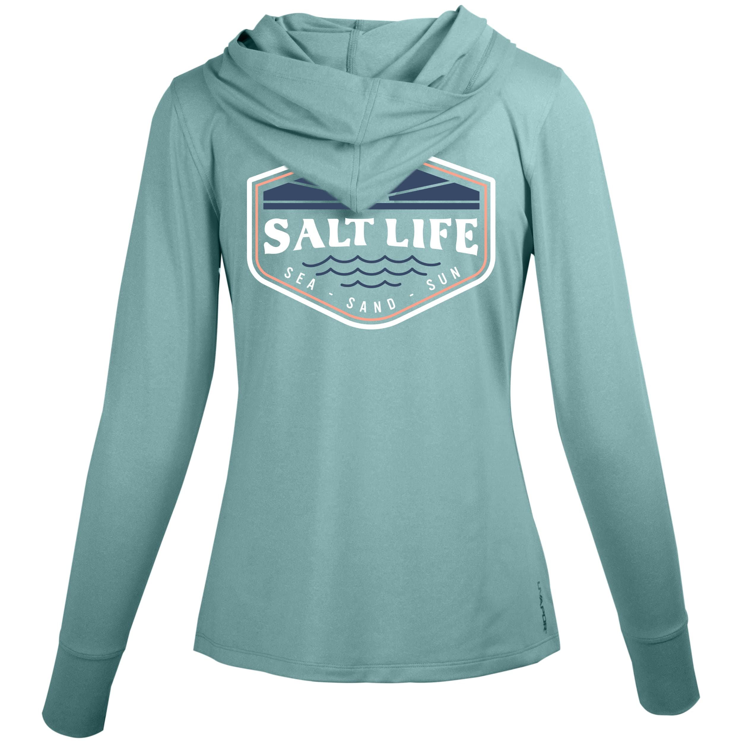 Salt Life Women's Restore Performance Hoodie + Moisture-Wicking Technology + Lightweight + Outdoor Activities + Warmth a