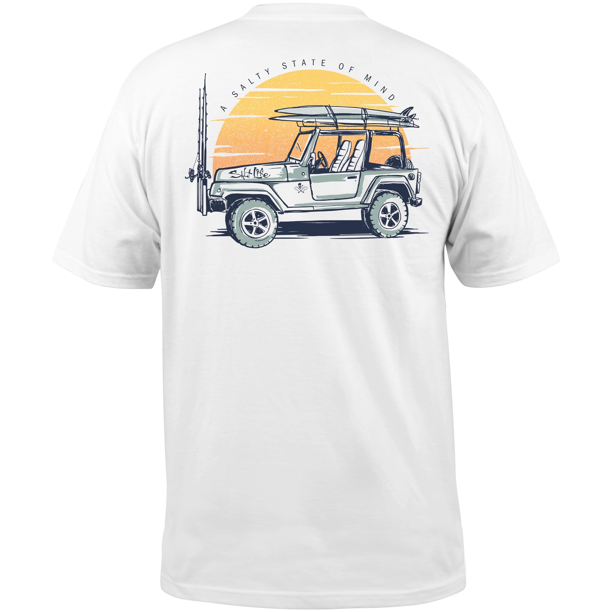 Salt Life Men's Fishin' Short Sleeve Tee 4-Wheel Style Surfboard Graphic
| Salt Life Men's Fishin' Short Sleeve Tee Per