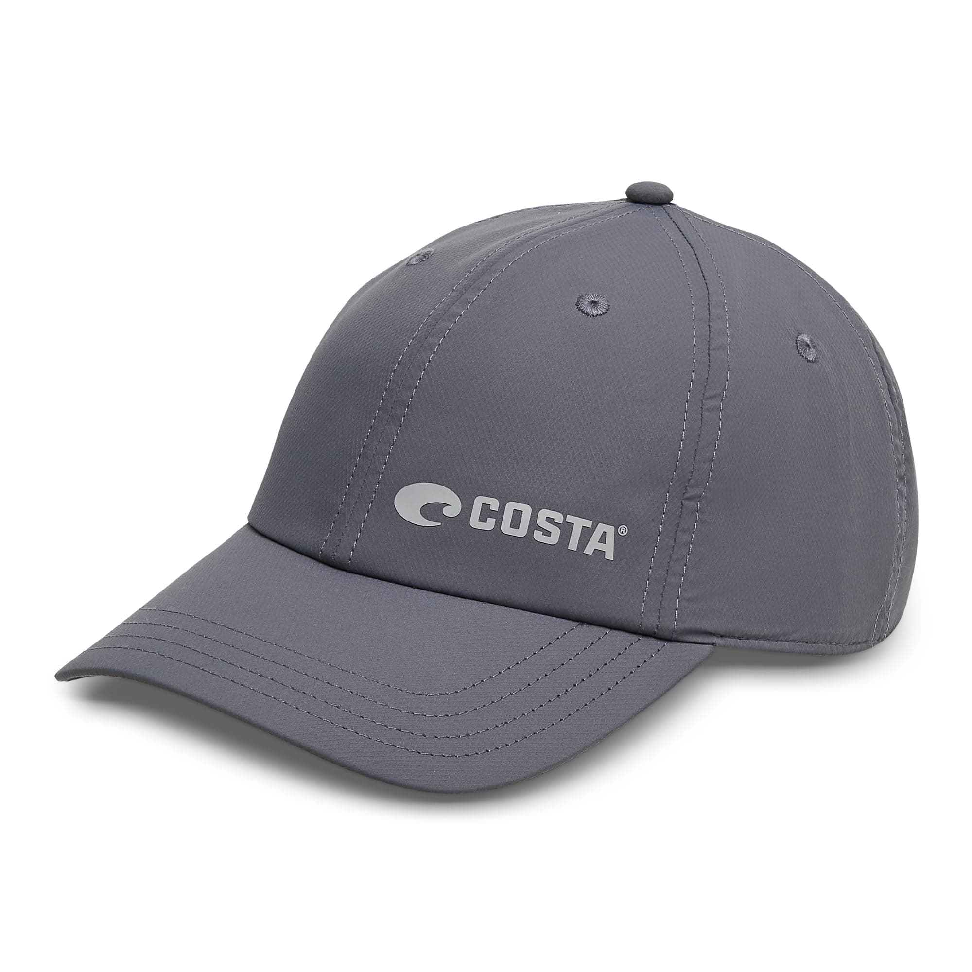 Costa Del Mar Mens Packable Performance Hat - Cool Gray 2 - One Size Fit - Water Resistance - UV Protection - Summer Bea