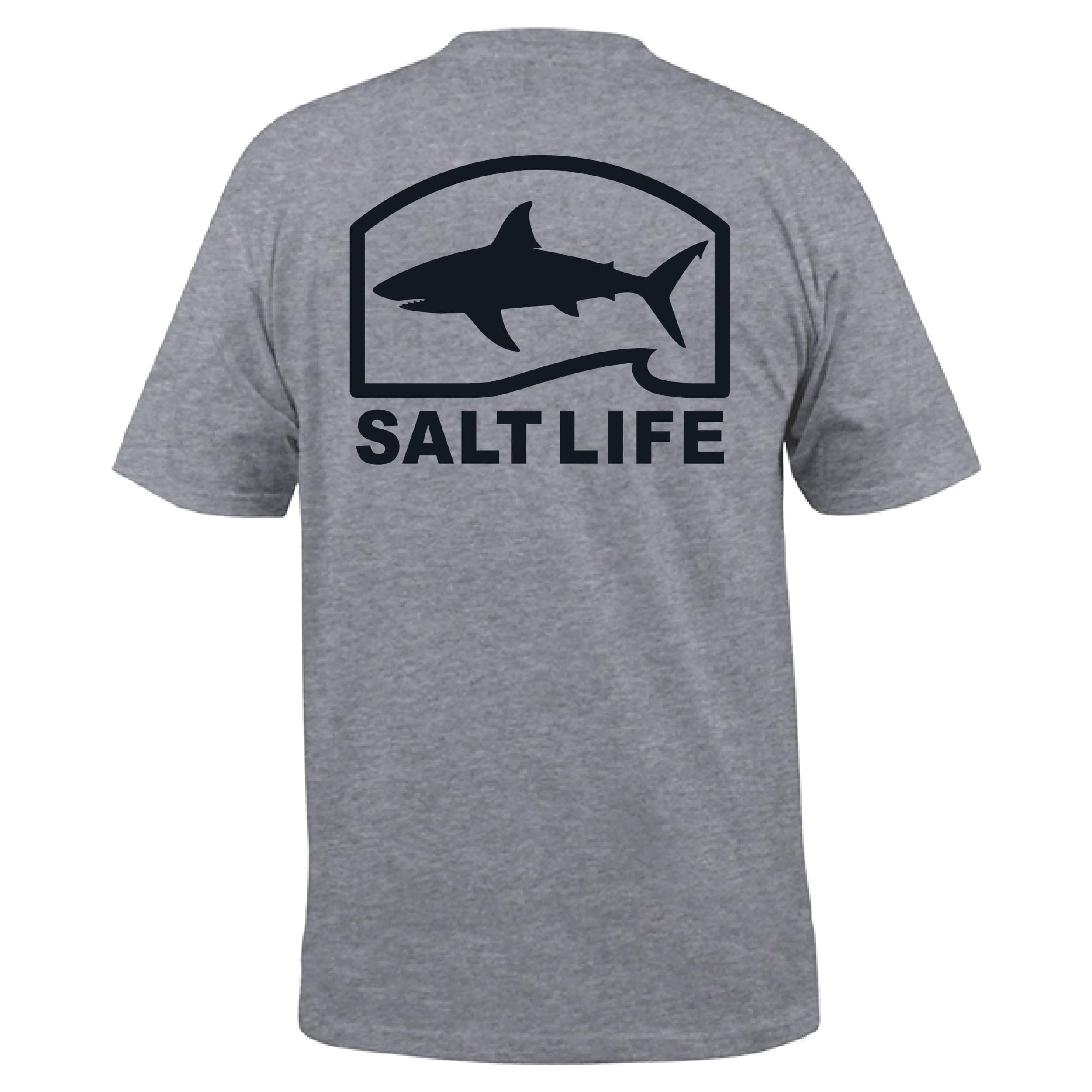 Salt Life Men's Pro Salt Shark Short Sleeve Tee + Summer Casual Wear + Men's Fashion + Breathable Cotton + Unisex Regula