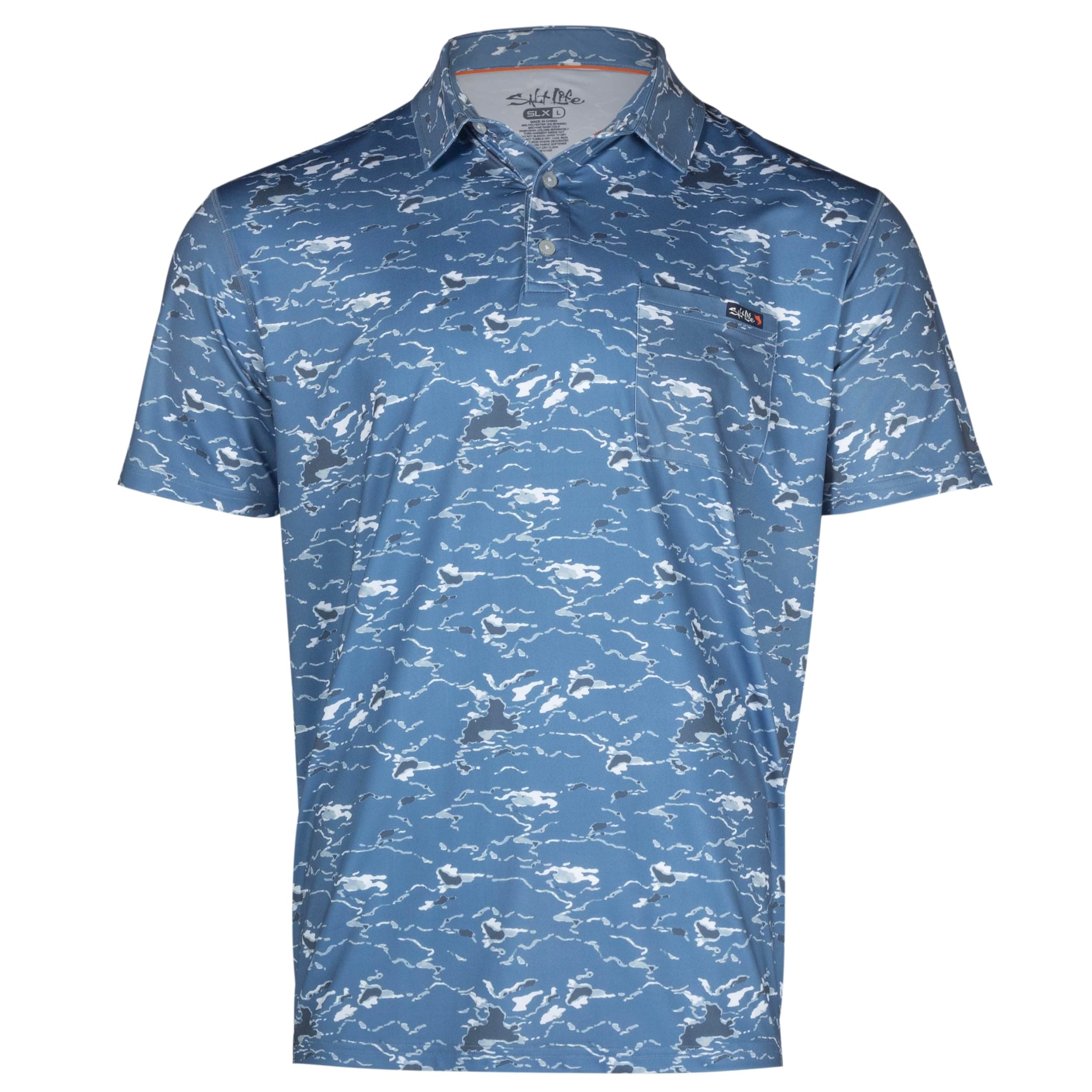 Salt Life Men's Tactical Camo Short Sleeve Performance Pocket Polo Tee for Outdoor Adventures
| Salt Life Men's Tactica