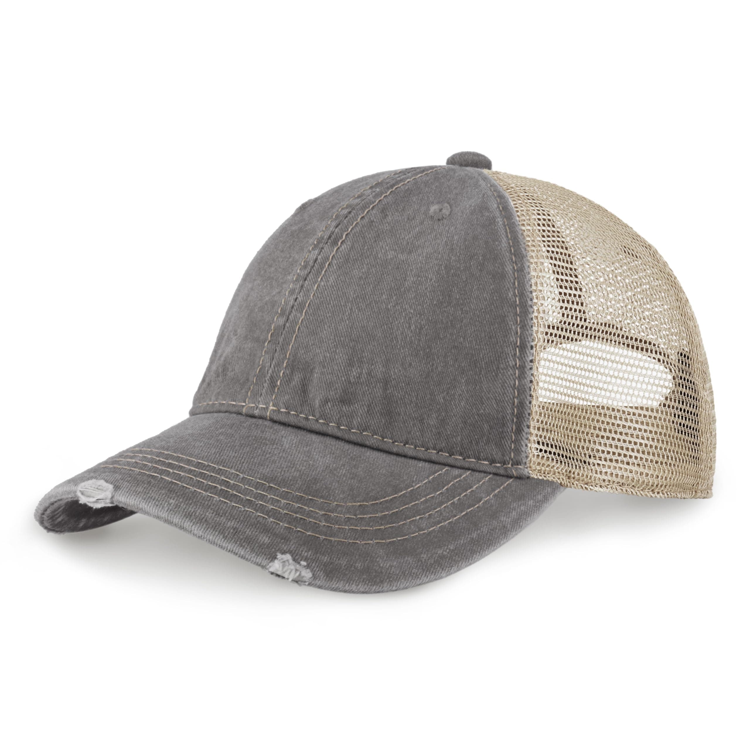 CHOK.LIDS Premium Washed Unstructured Trucker Hat for Men and Women Outdoor Adjustable Distressed Pigment Dyed Cap
| CH