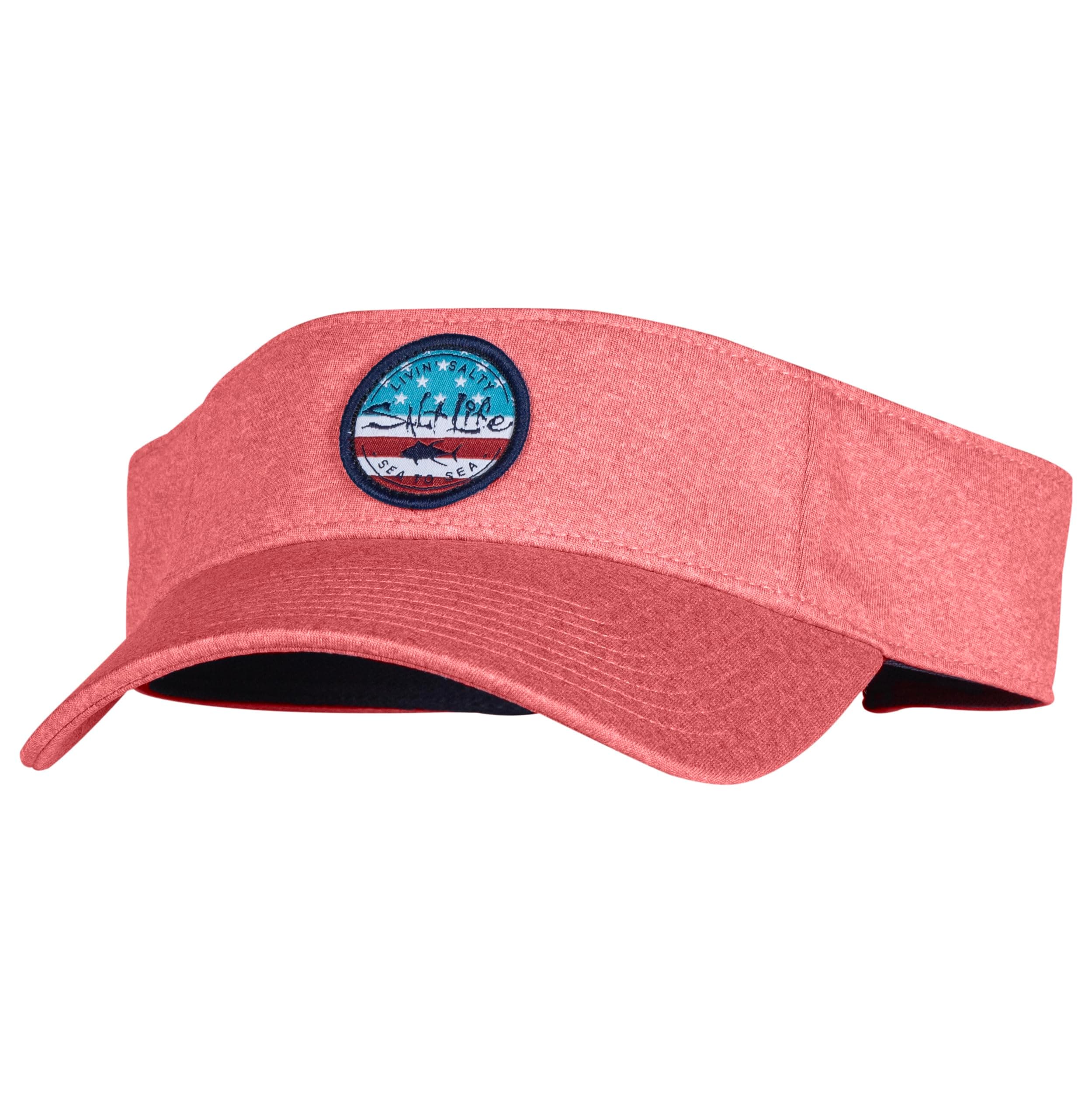 Salt Life Men's Tuna State Visor - Fishing Hat, Outdoor Summer Sun Protection, Men's Wide Brim Snapback Visor,  size M,