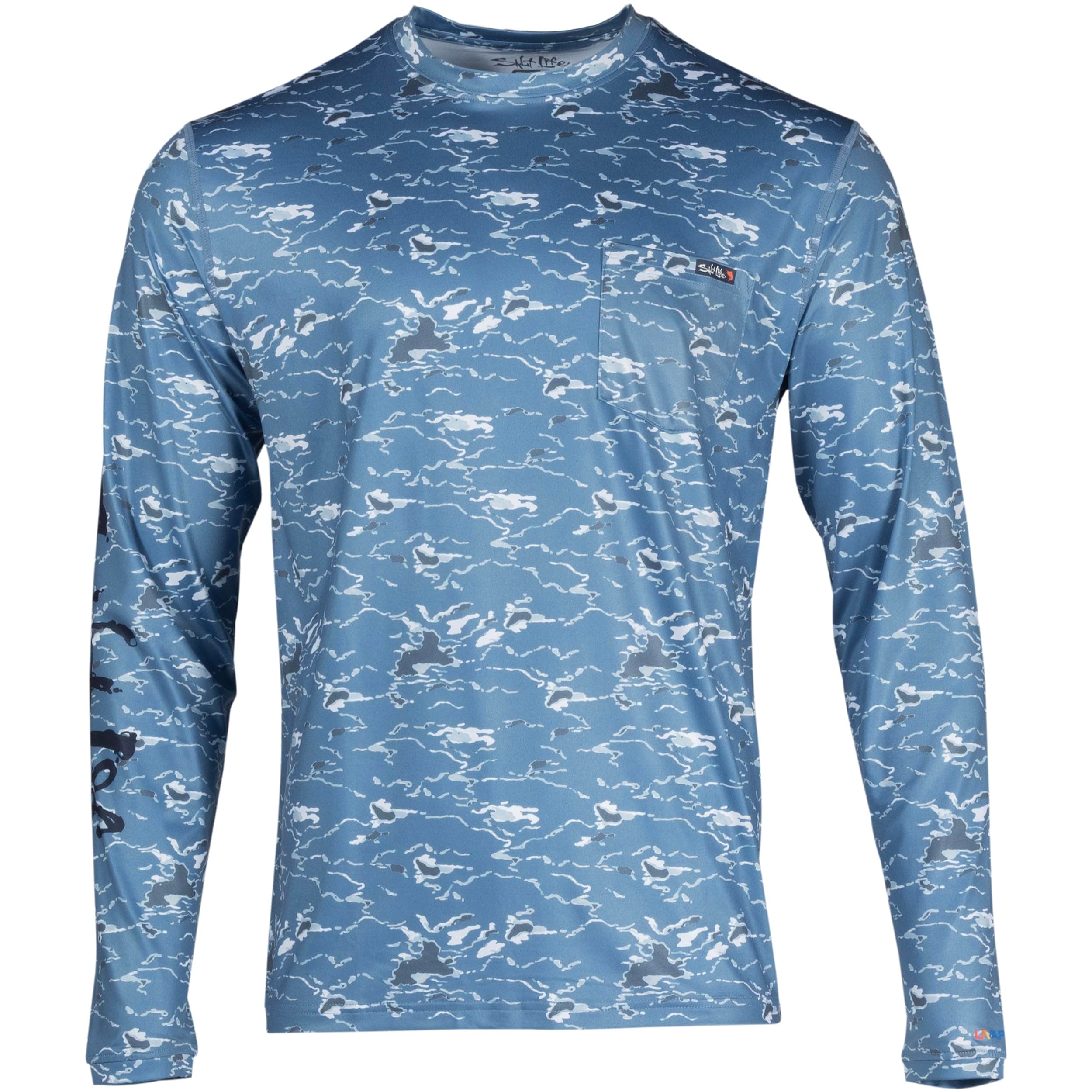 Salt Life Men's Tactical Camo Long Sleeve Performance Pocket Tee for Outdoor Adventure
| Salt Life Men's Tactical Camo
