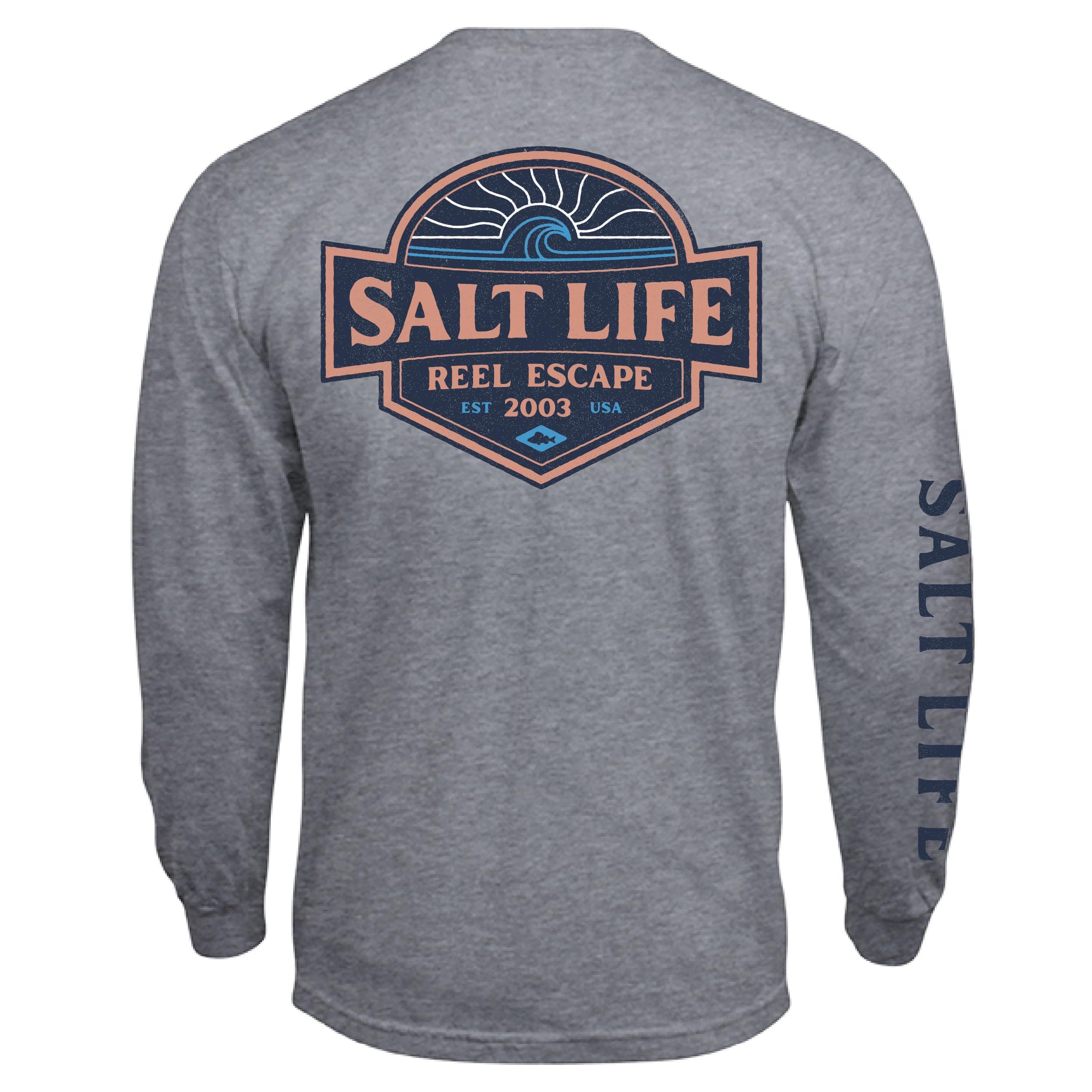 Salt Life Women's Easy Days Long Sleeve Classic Fit Shirt + Summer Fashion + Vacation Wear + Comfortable Clothing + Size