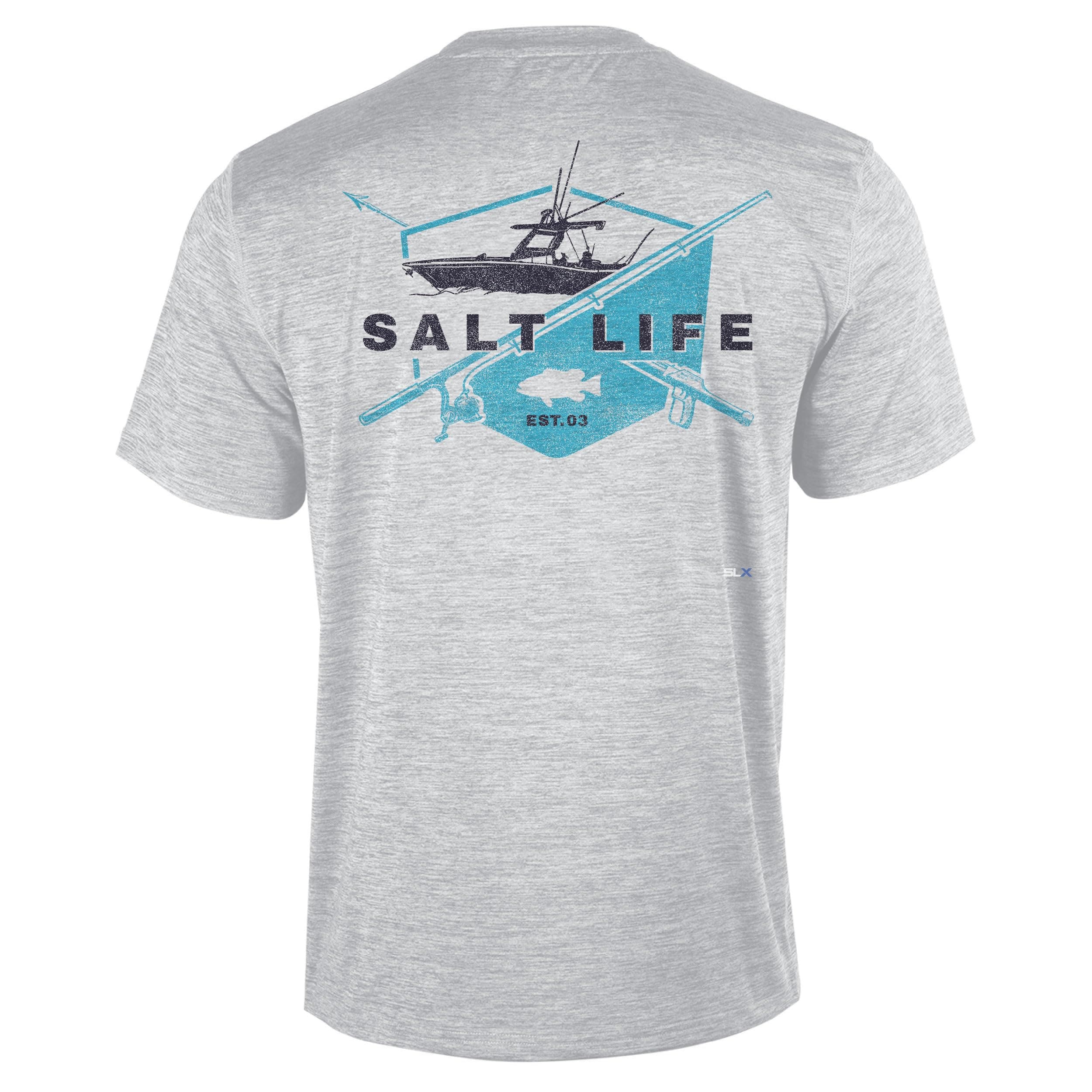 Salt Life Men's Performance Short Sleeve Pocket Tee for Active Wear and Everyday Use