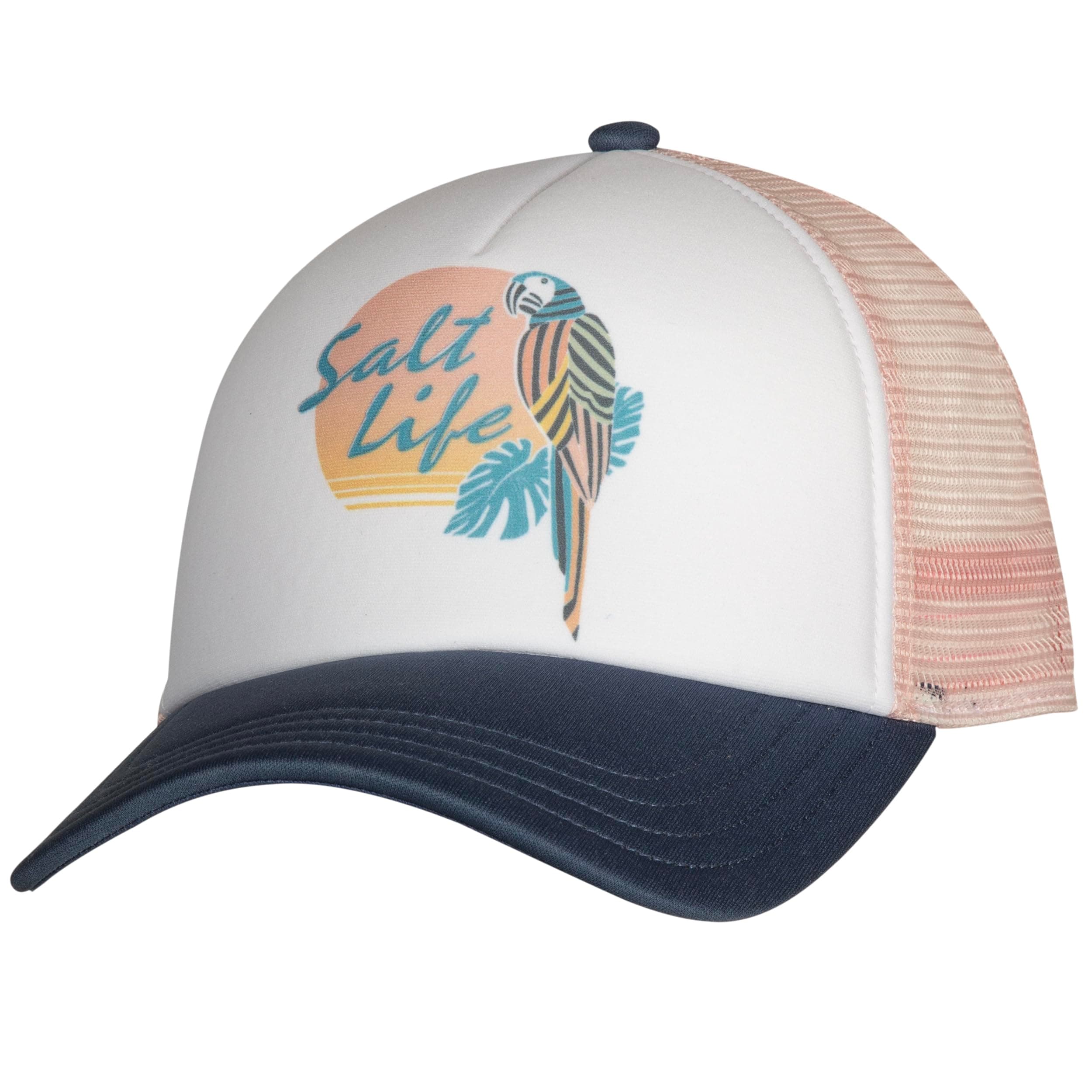 Salt Life Polly in Paradise Trucker Hat, Stylish and Versatile, Men and Women, Beach and Summer Outings, Breathable and
