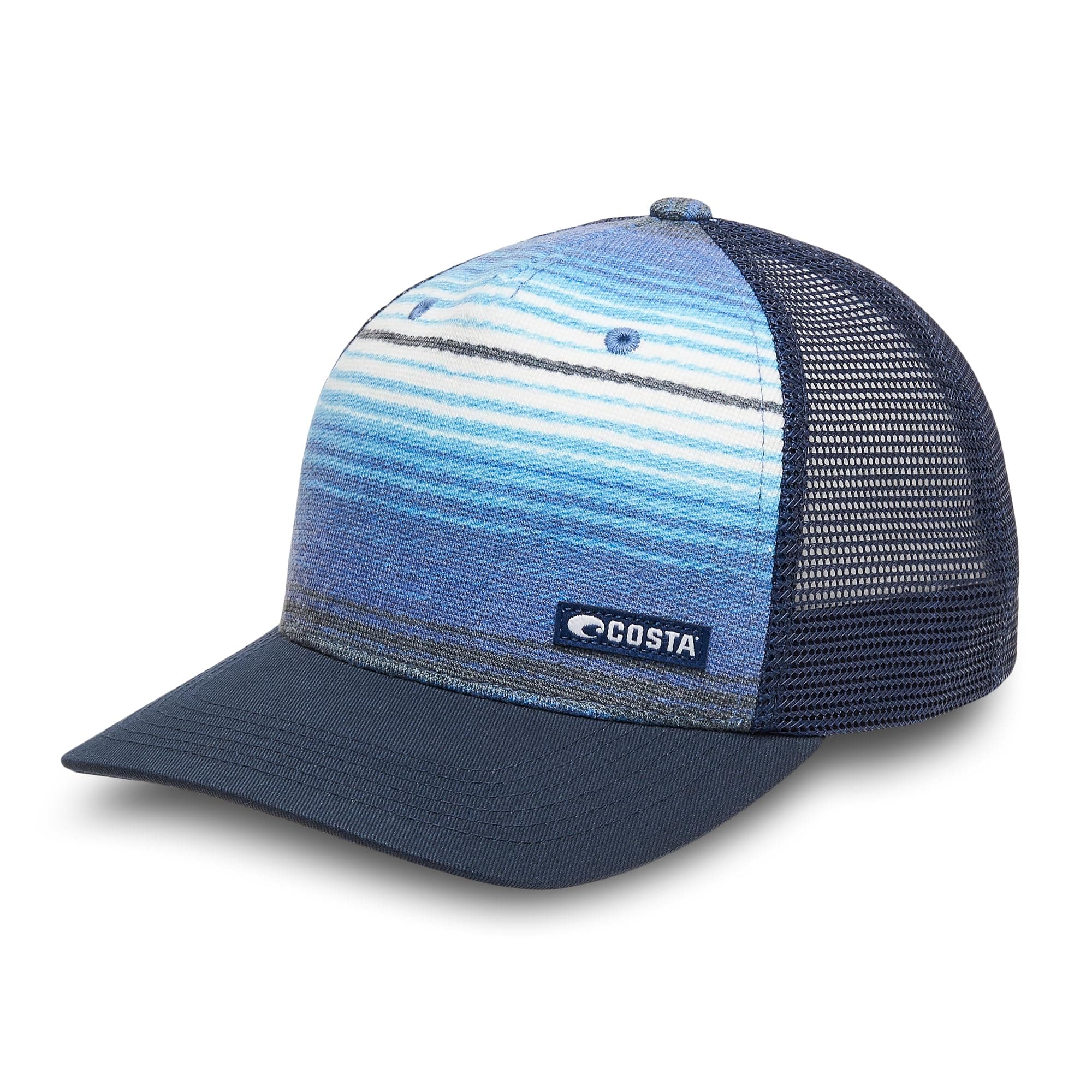 Costa Del Mar Mens Baja Blue Baja Blue Trucker Hat for Outdoor Adventures Perfect Sun Protection One Size