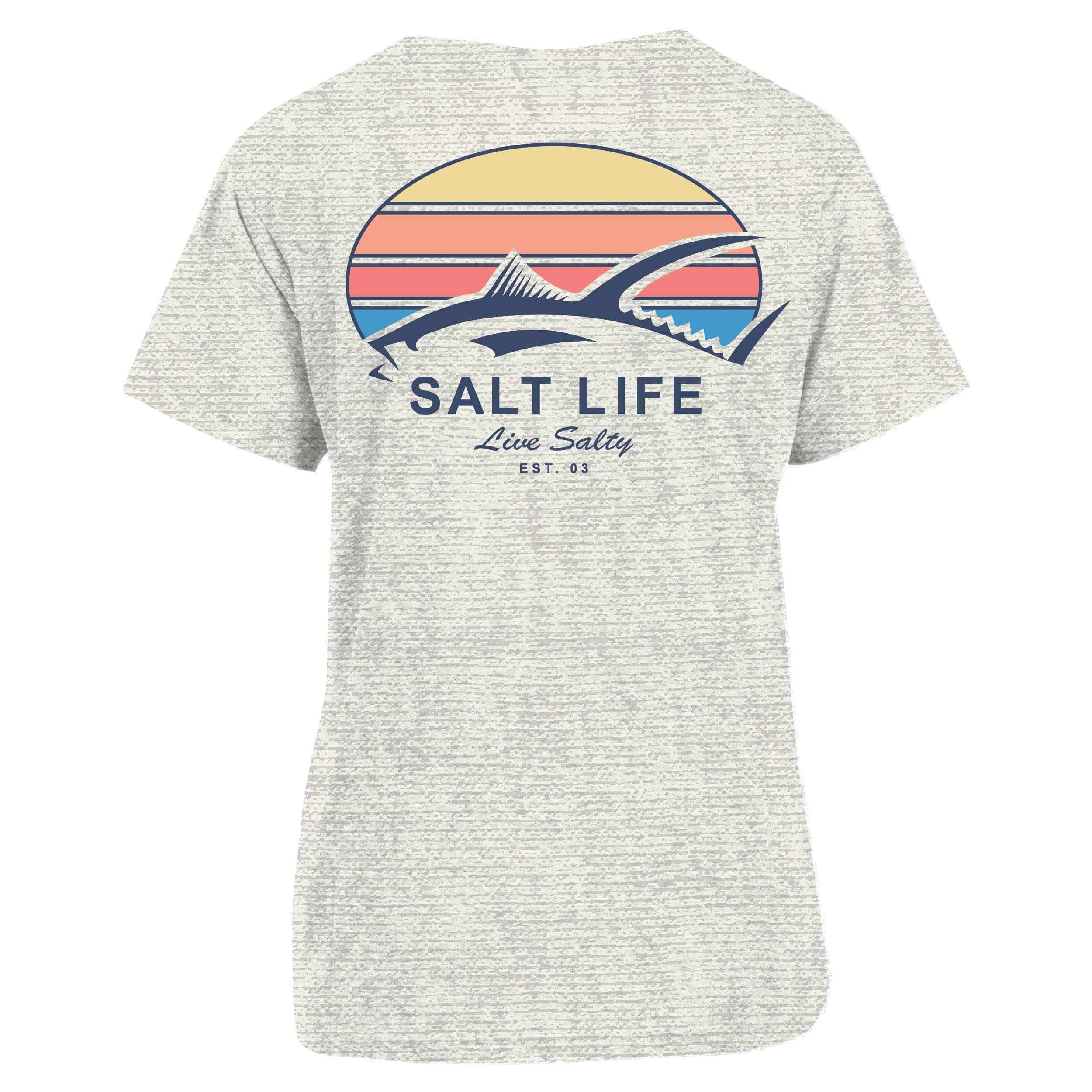 Salt Life Women's Tuna Tribe Short Sleeve Tri-Blend Boyfriend Tee for Casual Summer Wear
| Salt Life Women's Tuna Tribe