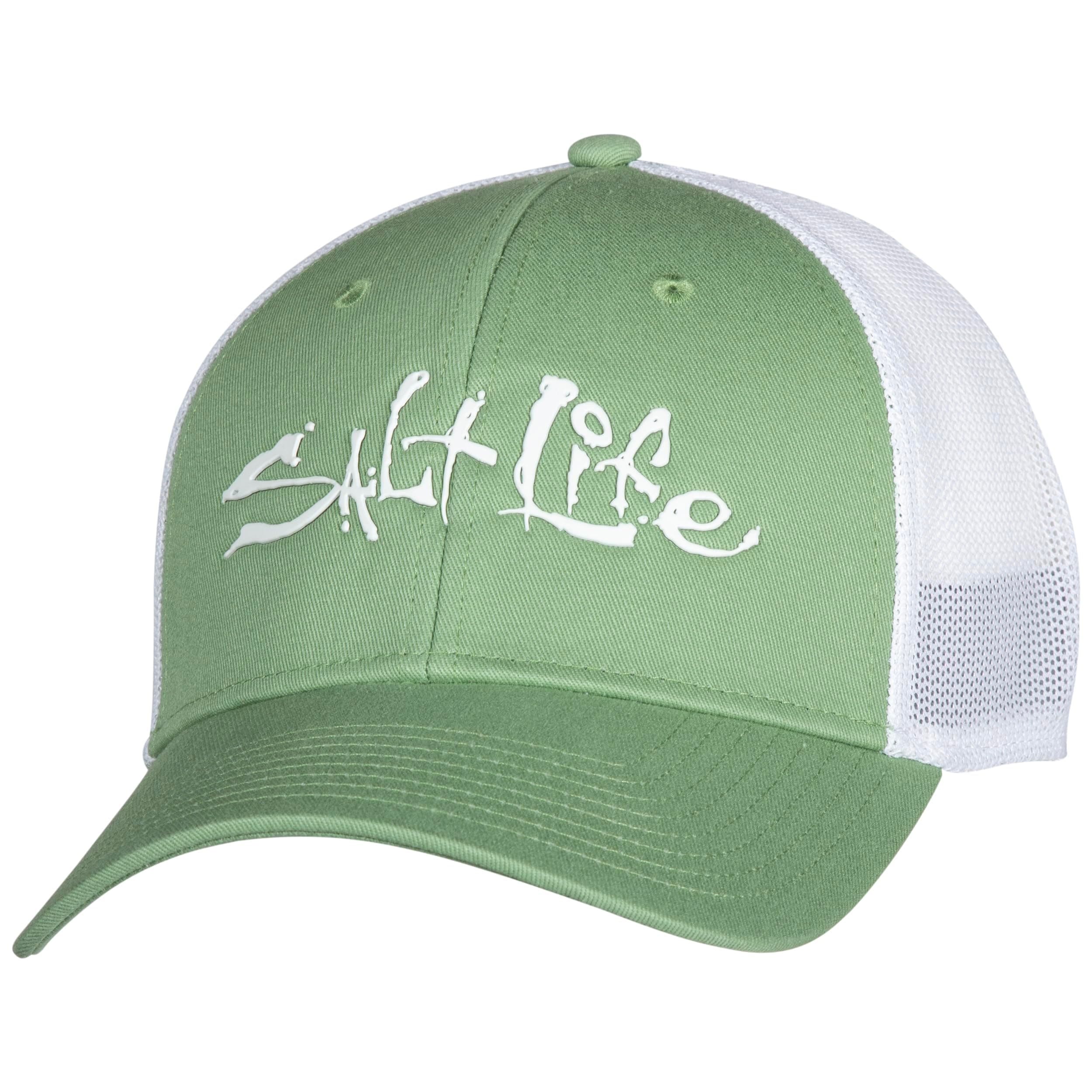 Salt Life Mens Fish Dive Surf Hat - Wide Brim Sun Protection Hat for Men at the Beach, Surfing, and Fishing, UV Protecti