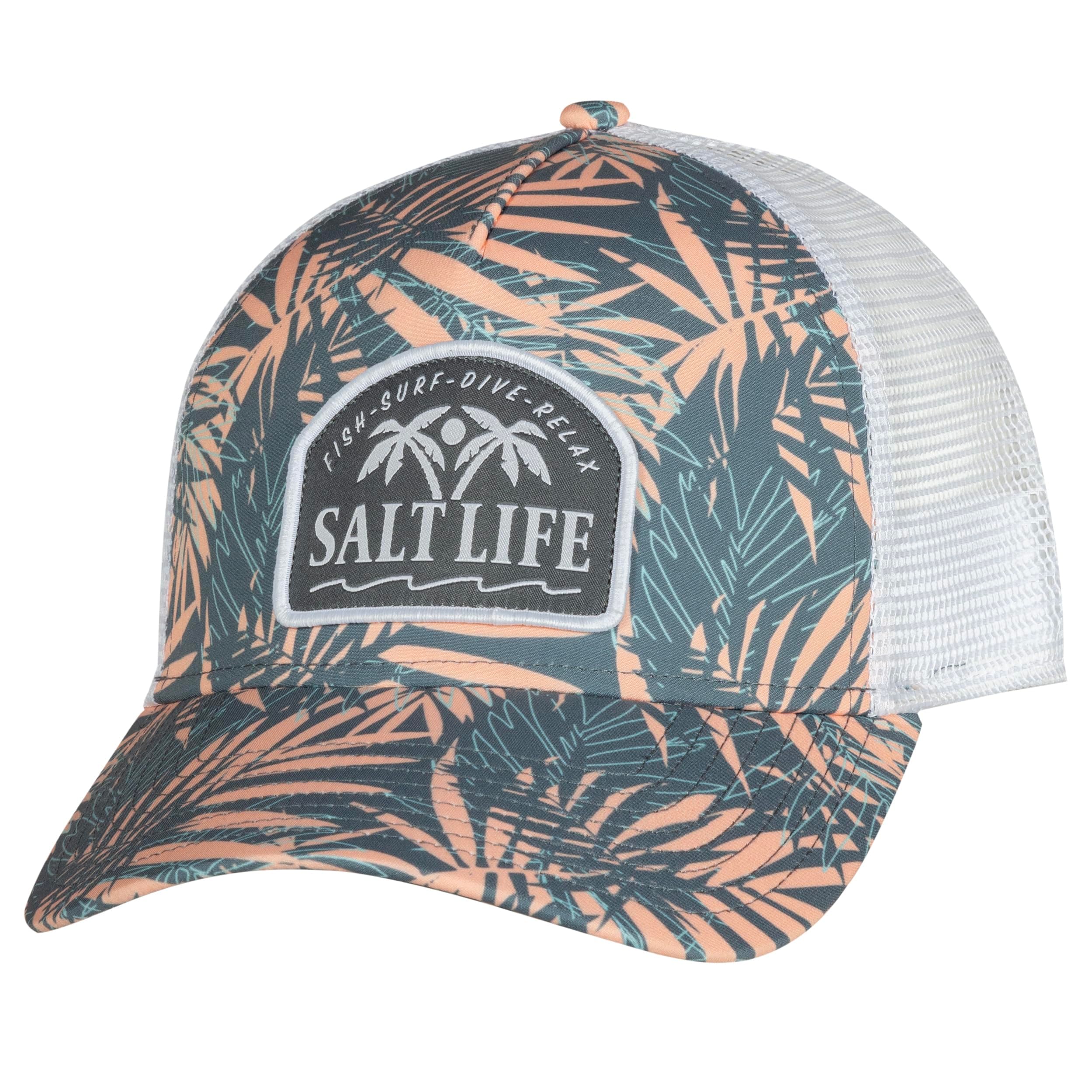 Salt Life Women's Jungle Vibes Hat + Summer Cooling + Wide Brim + Beach Vacation + UPF 50+ Protection + Straw Material +